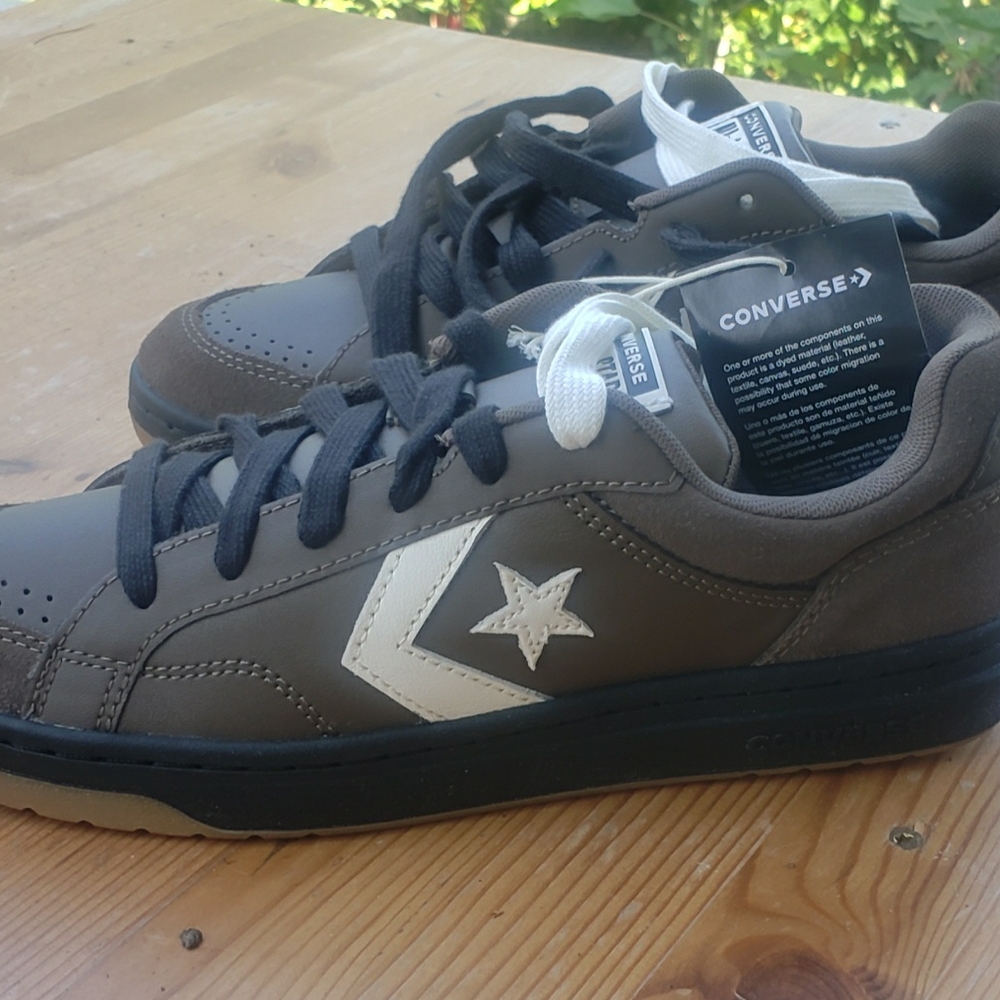 Converse Brown and White Sneakers